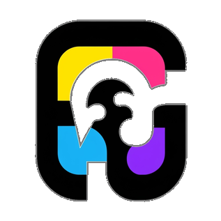 Random negative space illustration